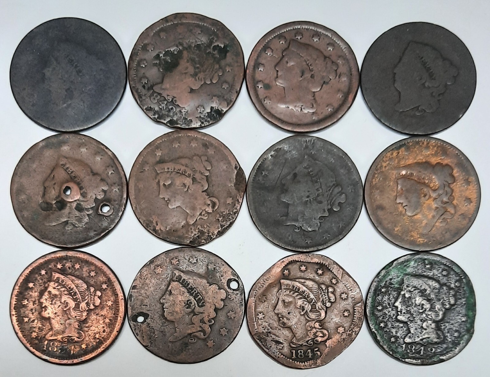 Twelve US Large Cents! eBay