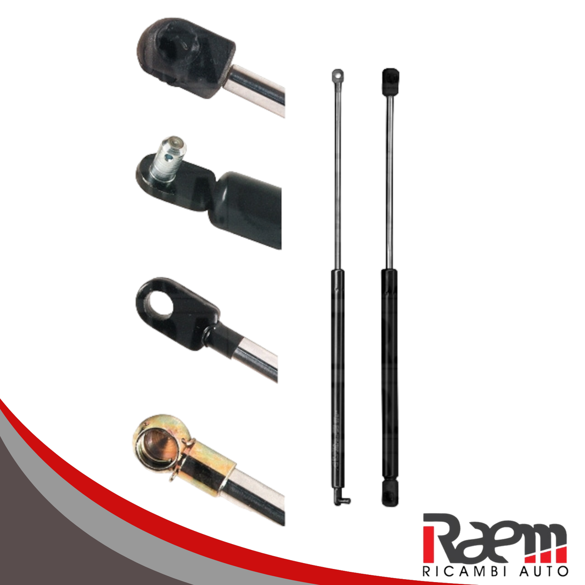 Coppia Molle A Gas Posteriori Per Fiat Punto Evo - 437mm, 350N, Nero - Ricambio Auto - Foto 11