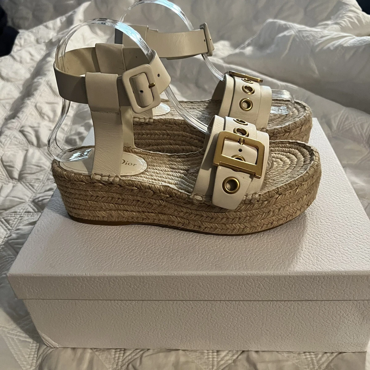 Dior espadrille online sandals