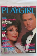 PLAYGIRL MAGAZINE SEPTEMBER 1985 Joan Collins Cover; Annual BEST BUNS; Price of