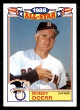 1989 Topps Glossy All-Stars #11 Bobby Doerr Boston Red Sox