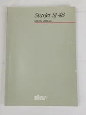 Vintage 1991 Star Micronics Starjet SJ-48 User's Guide Printer Manual Booklet