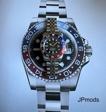 seiko nh35 JP custom watch 40mm automatic watch Pepsi On Jubalee