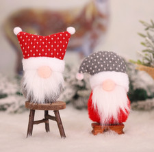 Ornaments Christmas Doll Christmas Old man Santa Plush Home Party Decor