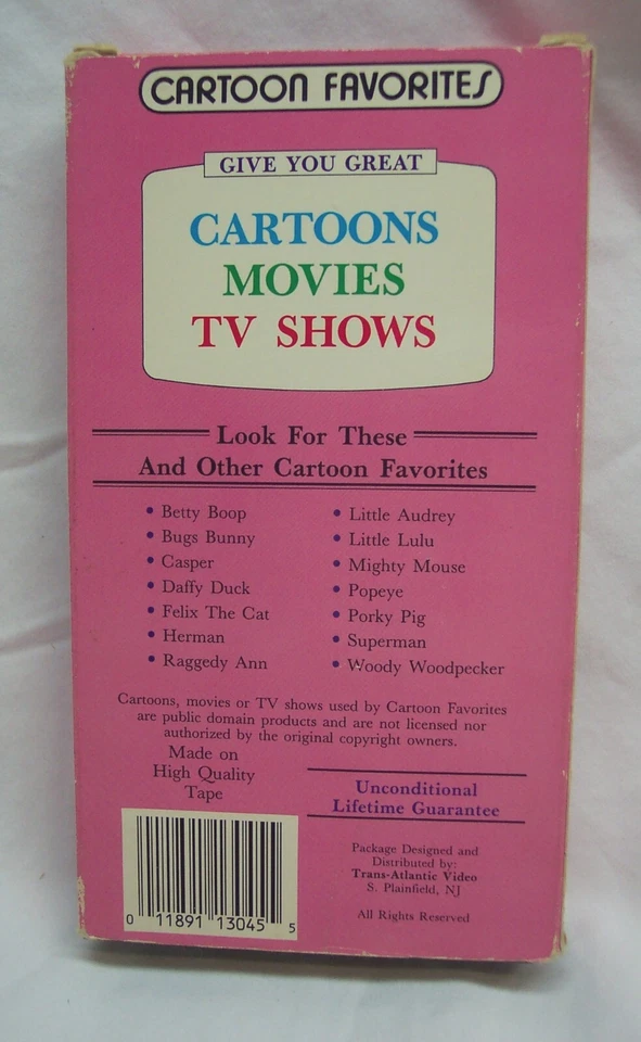 Vintage 1988 Cartoon Favorites SUPERMAN VHS VIDEO Animated - Image 2 of 3