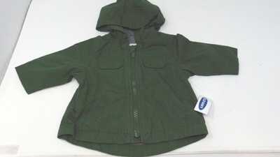 hooded canvas utility jacket for baby
