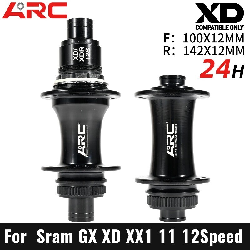 Road Bike Front Rear Hub Central Locking 4 Claw 48 Click 12x142