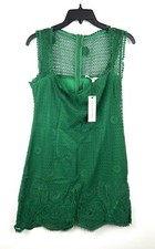 Cupcakes And Cashmere Women’s Green Lace Sleeveless Dress Size 4