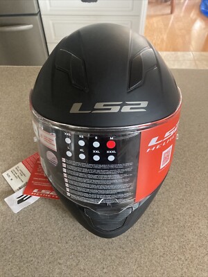 LS2 Stream FF328 Solid Motorcycle Helmet Matte Black