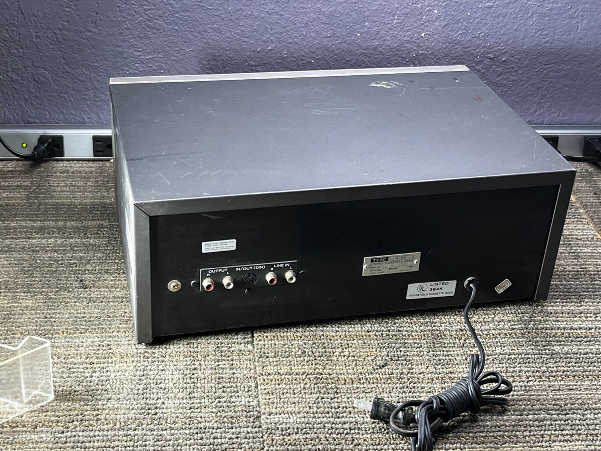 TEAC A105 Stereo Cassette Deck 117VAC 60Hz Made In Japan 03722 | eBay