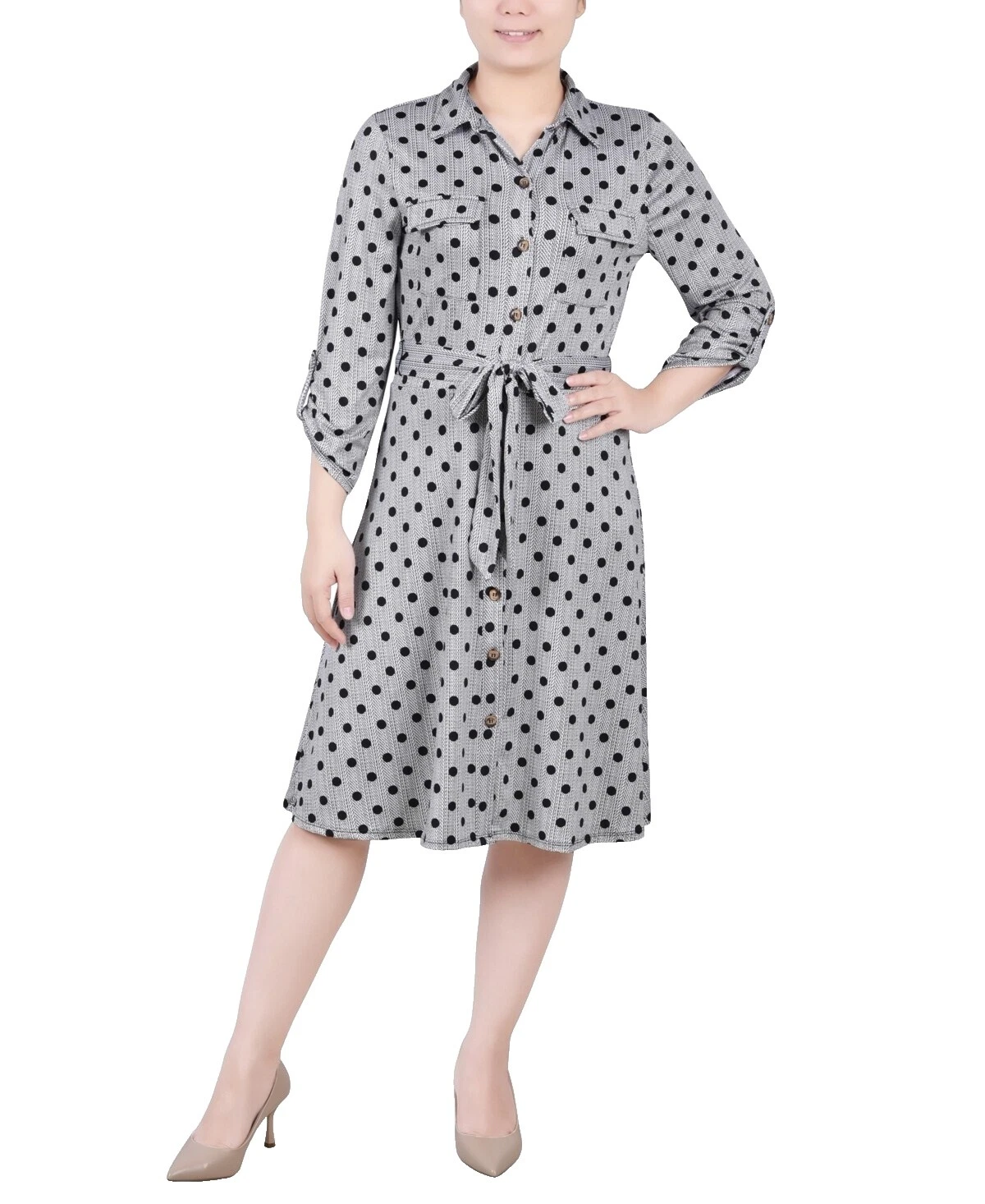 NY Collection Petites Shirt Dresses