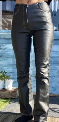 Jitrois Damen Ladies Echtleder Hose Unterteil fast unbenutzt Baumwolle