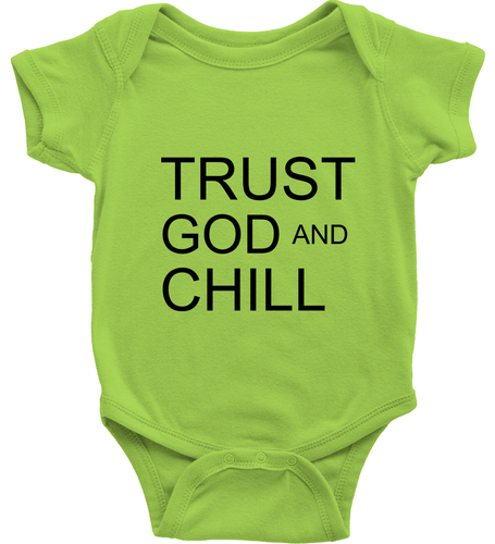 Toddler Kid Youth T-Shirt Baby Bodysuit Trust God and Chill Positive Graphic Tee - Picture 33 of 36