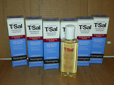 Lot 6 Neutrogena T/Sal Therapeutic Shampoo Scalp Build-Up 4.5 oz Ea Exp:05/2024