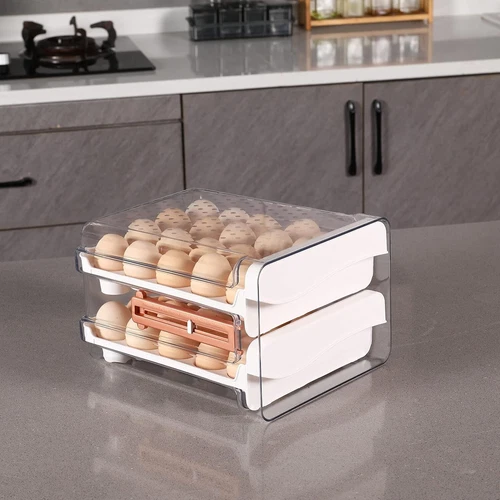 40 Capacity Egg Container for Refrigerator, Household Egg Holder for Fridge - Bild 4 von 7