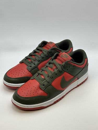 Größe 10,5 - Nike Dunk Low Cargo Khaki Mystic Red - Neu - Bild 3 von 6