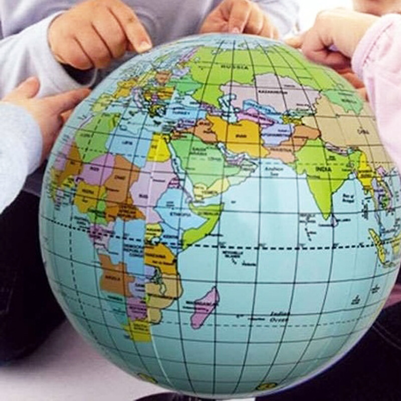 Map 360 Rotation World 360 Map TOPGLOBE 30cm Educational World Globe 360° Rotating
