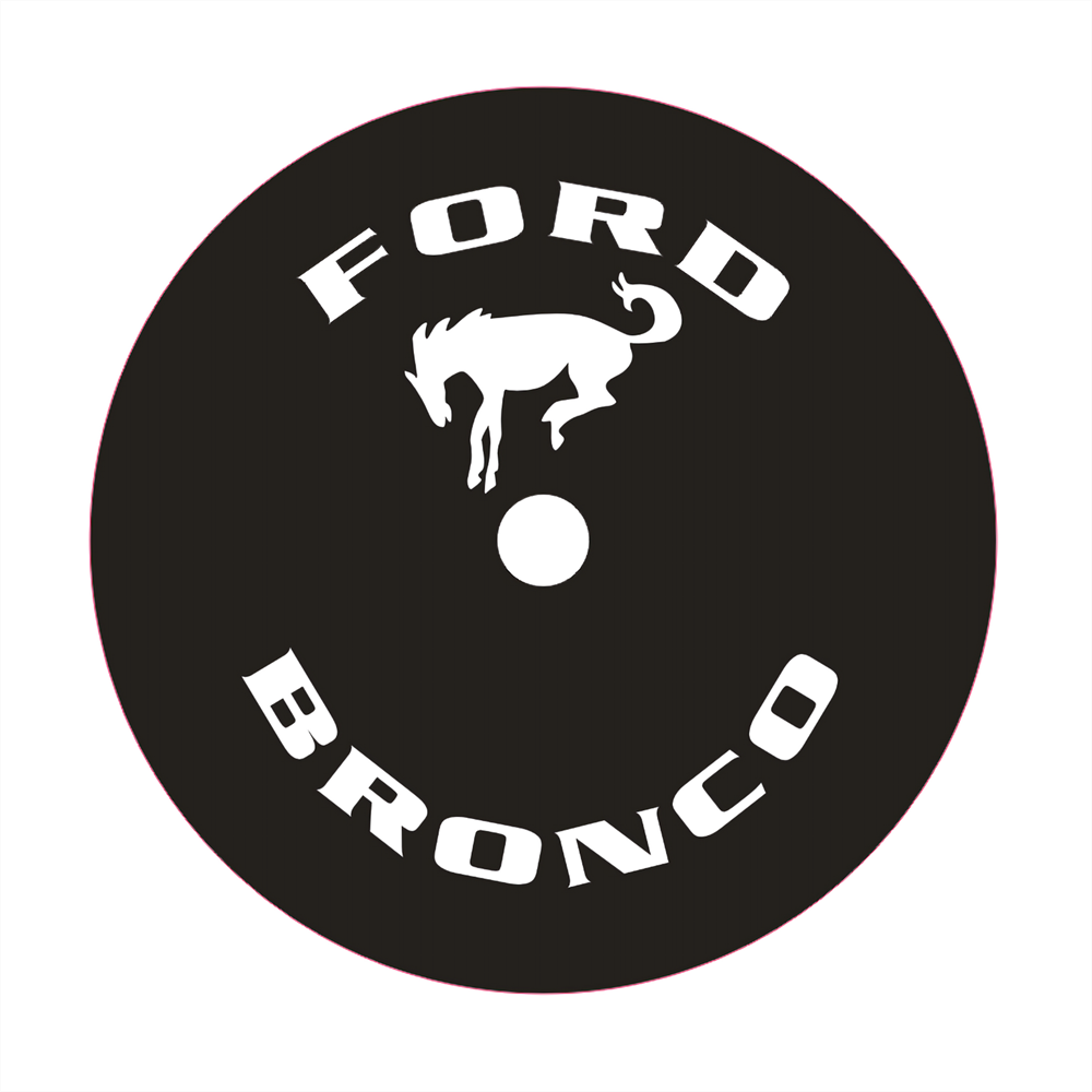 32" 33" Spare Tire Cover For Ford Bronco With Camera Hole Black Heavy Duty Vinyl eBay
