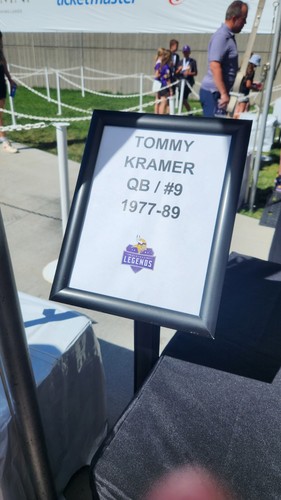 Tommy Kramer #9 & Ted Brown #23 AUTOGRAPH Hat MN Vikings NFL Auto Skol - Picture 4 of 6