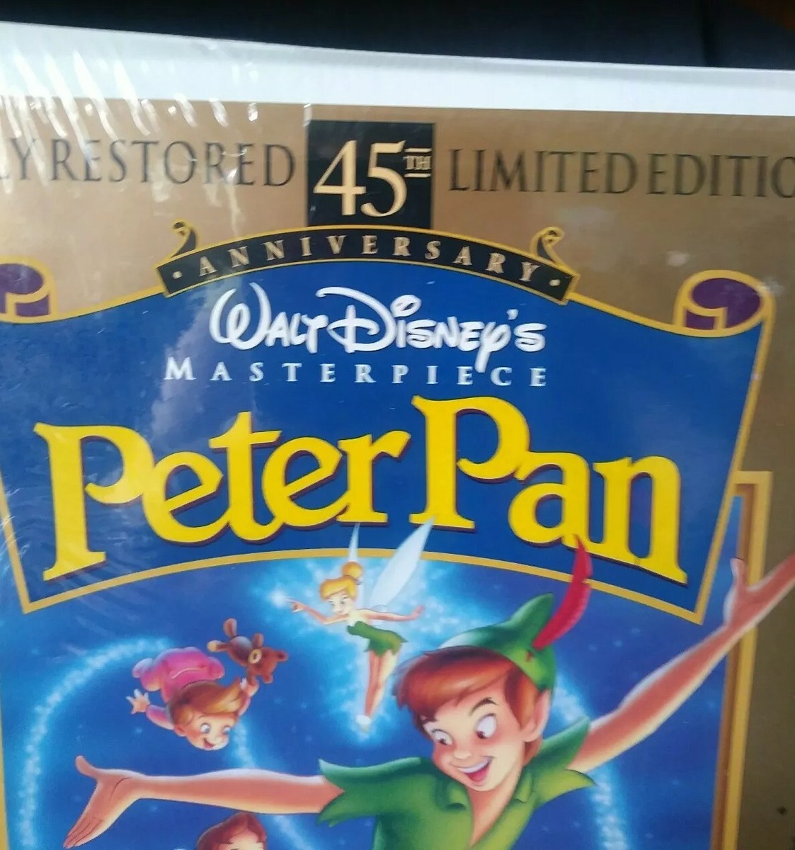 NEW! SEALED! WALT DISNEY PETER PAN VHS 45th Anniversary