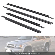 4PCS Door Glass Belt Outer Molding Weatherstrip For TOYOTA 4RUNNER 1996-2001