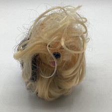 Vintage 1983 Hasbro Dog Toy Figurine Yorkshire Puppy With Blonde & Black Hair