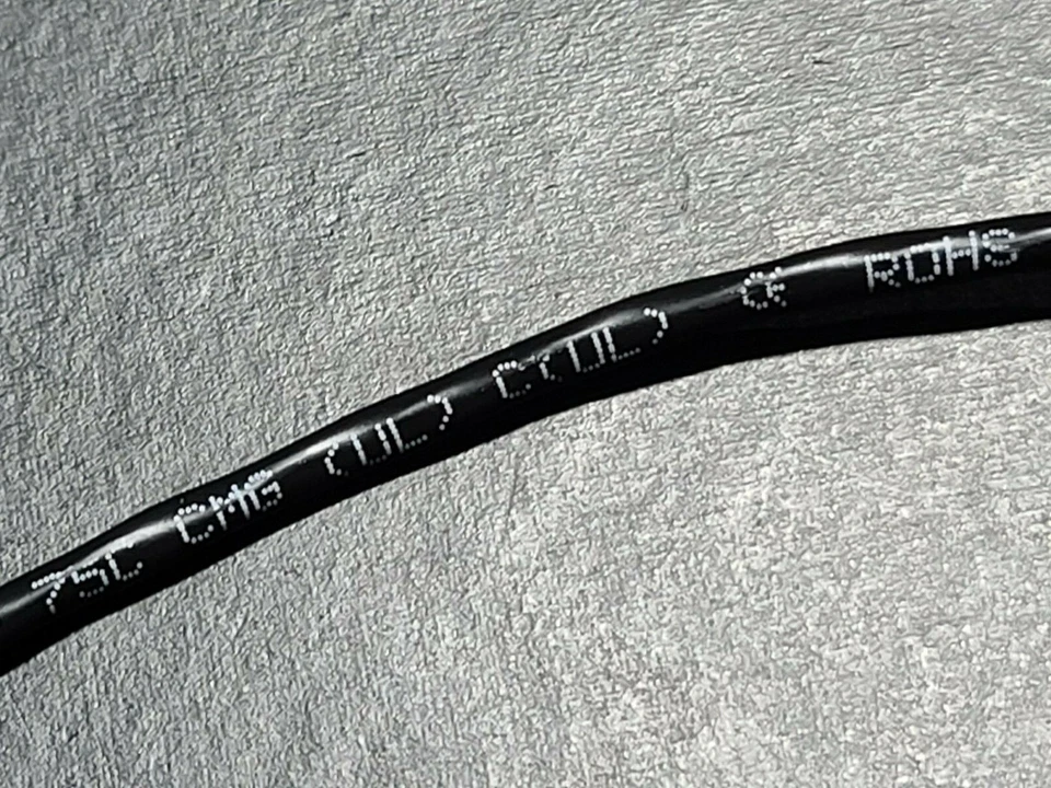 Cable de audio/control blindado Alpha Wire 2461C 22/1P Twist Par TnCu negro/50 pies Foto 4 de 4