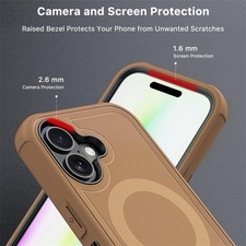 for iPhone 17/17 Pro Max, Heavy-Duty Rugged Dual-Layer Case with Holster-Stand