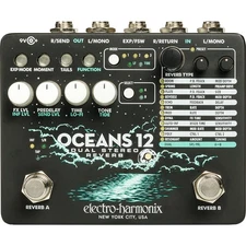 Electro-Harmonix Oceans 12 Dual Stereo Reverb Pedal