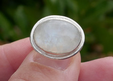 Vintage Sterling Silver  Moonstone Ring - Size 4