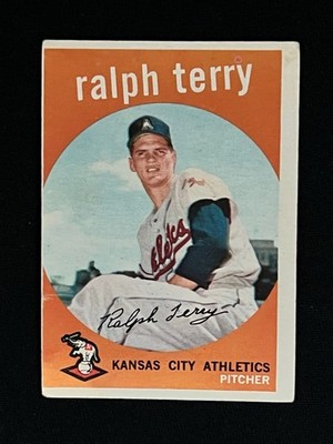 1959 Topps Ralph Terry #358 Kansas City Athletics Vg