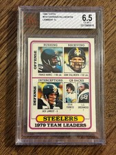 1980 Topps Harris/Stallworth/Lambert Team Leaders #319 BVG 6.5 EX-MT+