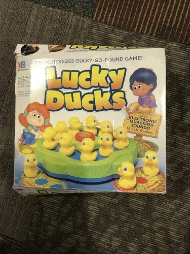Vintage 1994 Lucky Ducks Kids Electronic Game Milton Bradley Tested And Working