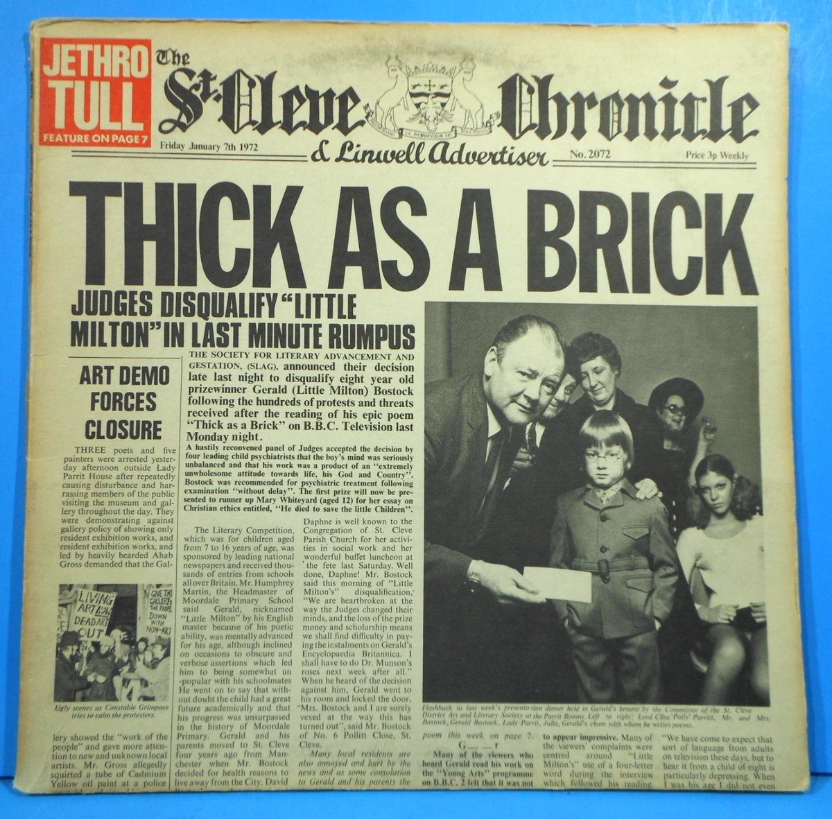 Jethro Tull Thick As A Brick Lp for sale | eBay