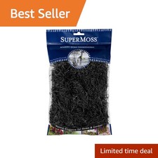 SuperMoss Preserved Spanish Moss Black 120 cu in