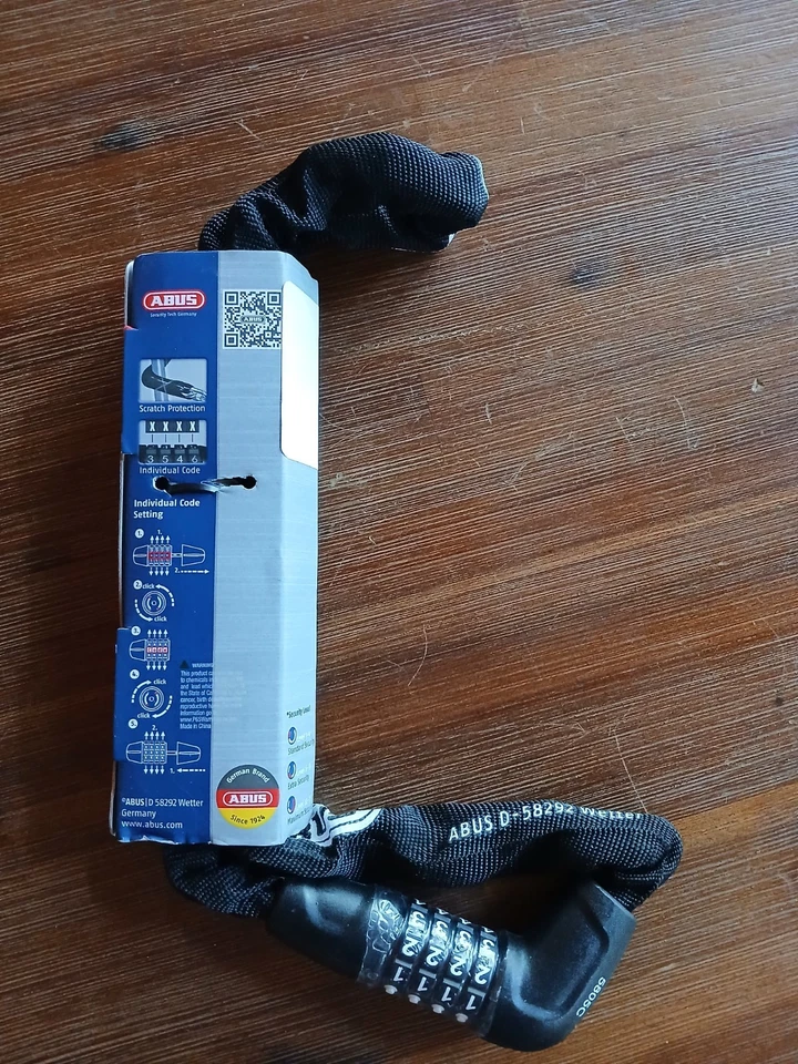 ABUS 5804c Steel-O-Chain Steel Bike Chain Lock Combination - Image 4 of 4