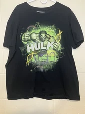 Universal Studios The Incredible Hulk Coaster Tee T-Shirt Black Marvel 2XL Adult