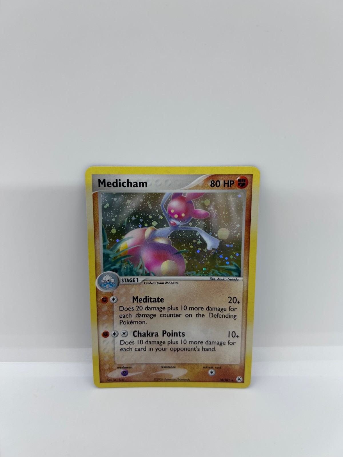 Pokemon Medicham 10/101 Hidden Legends Holo Vintage NM