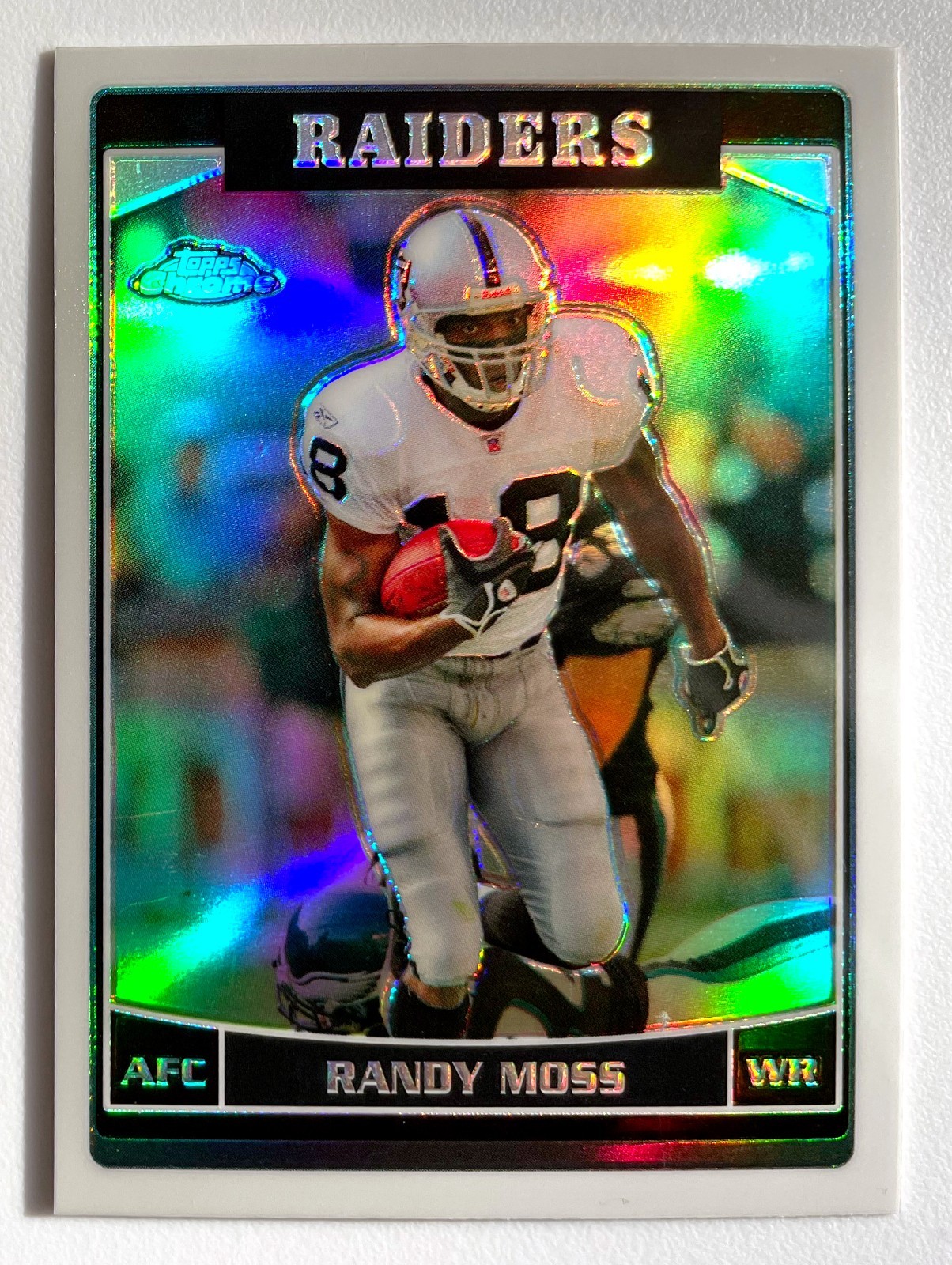 RANDY MOSS 🏈 2006 Topps Chrome #94 🏈 Refractor, HOF Raiders