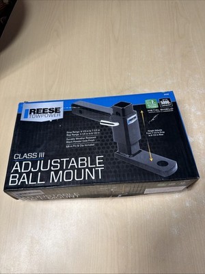 Reese Towpower 21141 Trailer Hitch Ball Mount, Fits 2 Inch Square Receiver, 5.25