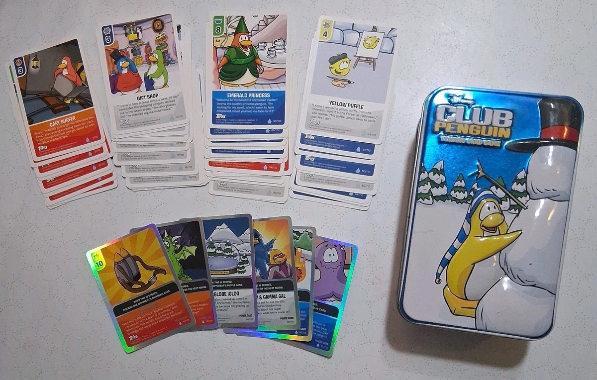 Club Penguin TCG Jitsu Tin Bundle Mixed Cards & Tin (50+ Cards & 6