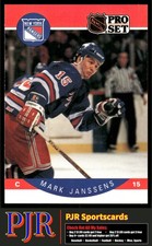 Mark Janssens 1990-91 Pro Set #199 New York Rangers Rookie