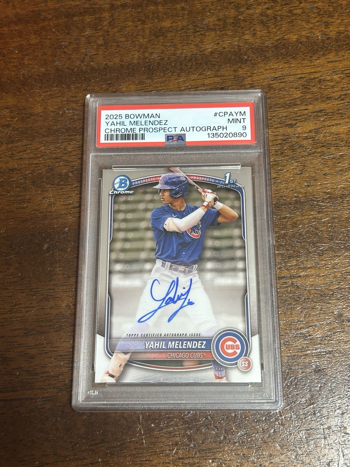 2025 Bowman Chrome - Prospect Autographs Yahil Melendez, Yahil Melendez #CPA-YM