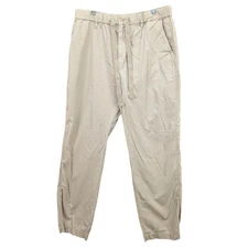 UNIQLO x JW ANDERSON Mens Pants Sz L 33x36 Elastic Waist Cotton Drawstring Beige