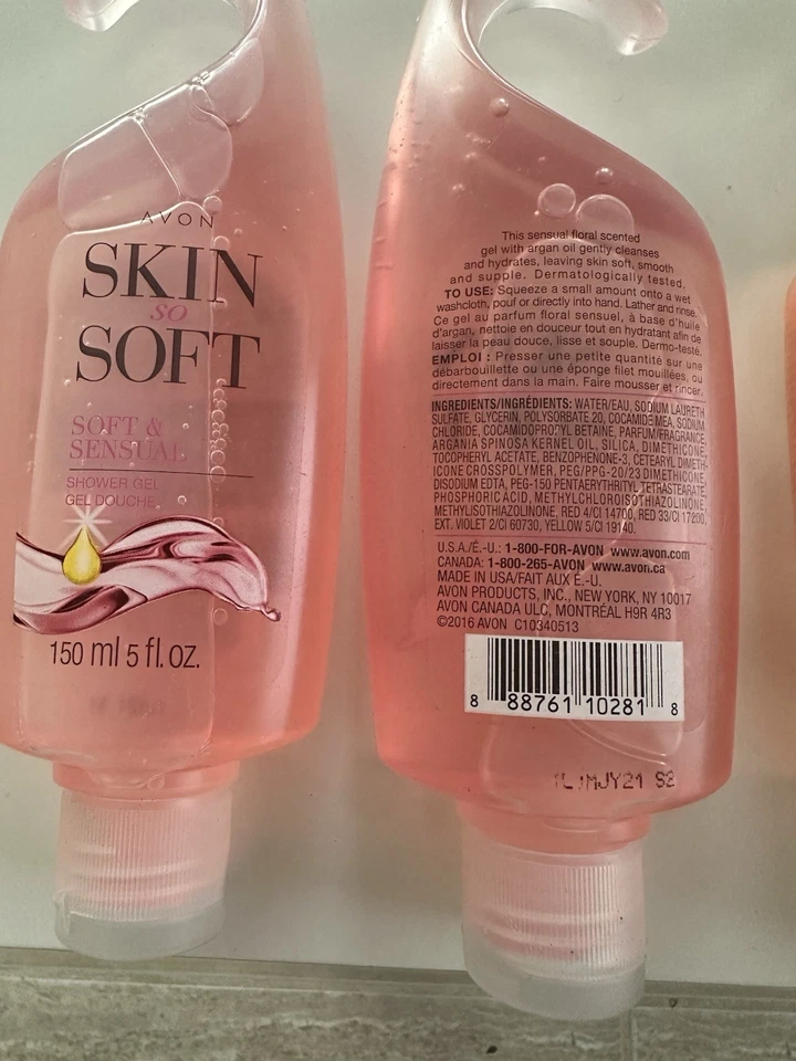 4 new AVON Skin Soft Hair and Body Wash shower gel - 5 oz Each - Image 2 of 3