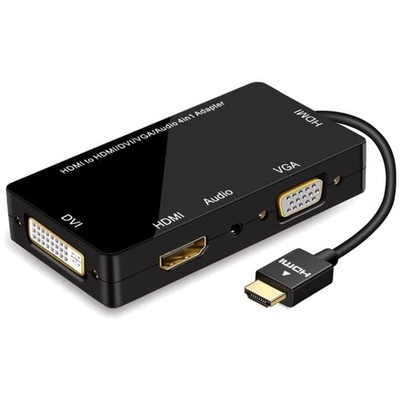 HDMI VGA Adapter DVI Konverter 1080P Audiowiedergabe Videokonverter