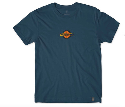 Mädchen Skateboards Full Court Basketball Skate Tee blau