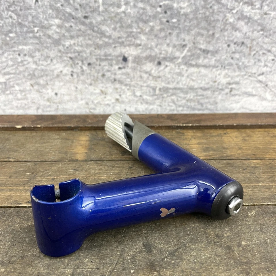 Custom Filet Brazed Quill Stem 1 1/4 in Threaded 26.0mm Clamp Blue Tandem MTB - Image 3 of 4