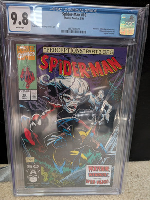 Spider-Man Issue #10 Marvel Comics 1991 CGC 9.8 Perceptions Wolverine Key