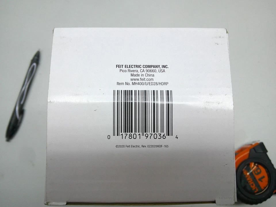 NEW Feit Electric 400-Watt Clear Metal Halide Probe Start ED28 Shape - Image 2 of 4